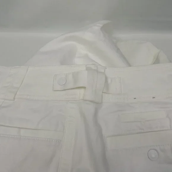 Gitano White Rolled Cuff Capri Size 12 CLEAN! - Picture 10 of 11